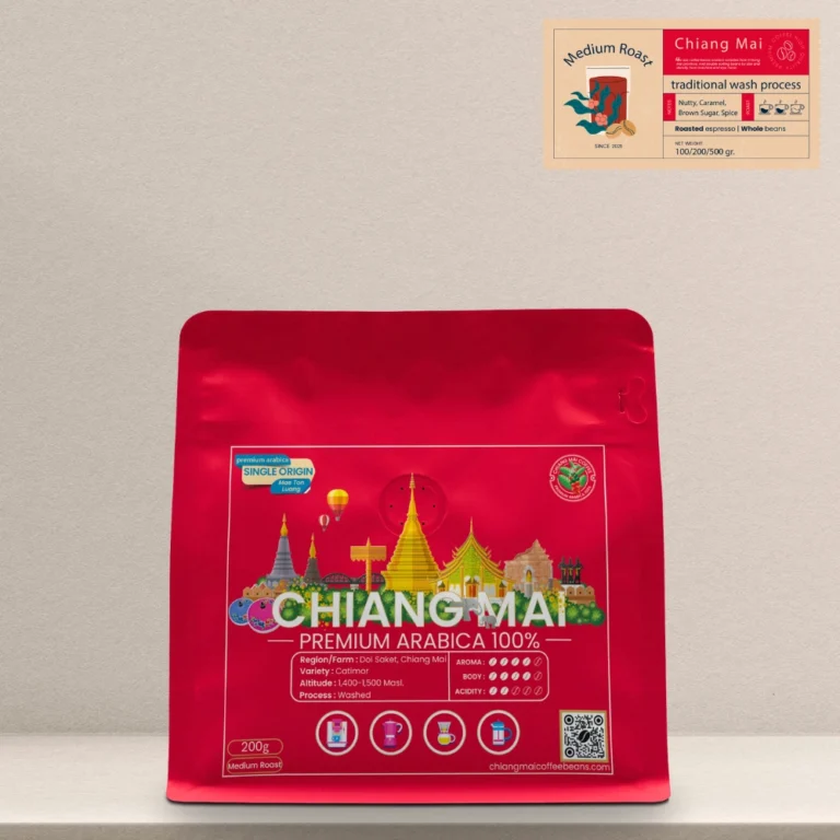 Chiang Mai Coffee Beans Mae Ton Luang Medium 200g