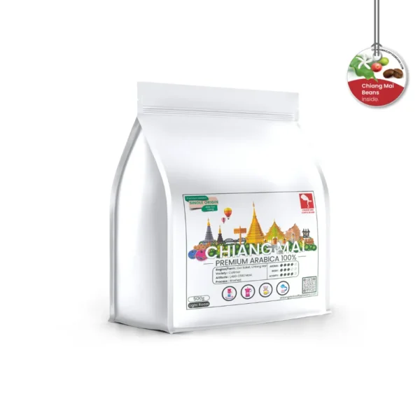 Chiang Mai Single Origin Premium Arabica 100% Light Roast Coffee Bag