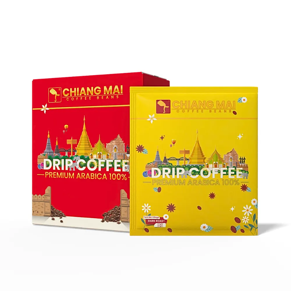 Chiang Mai Drip Coffee Dark Roast Tard Mei Village Souvenir